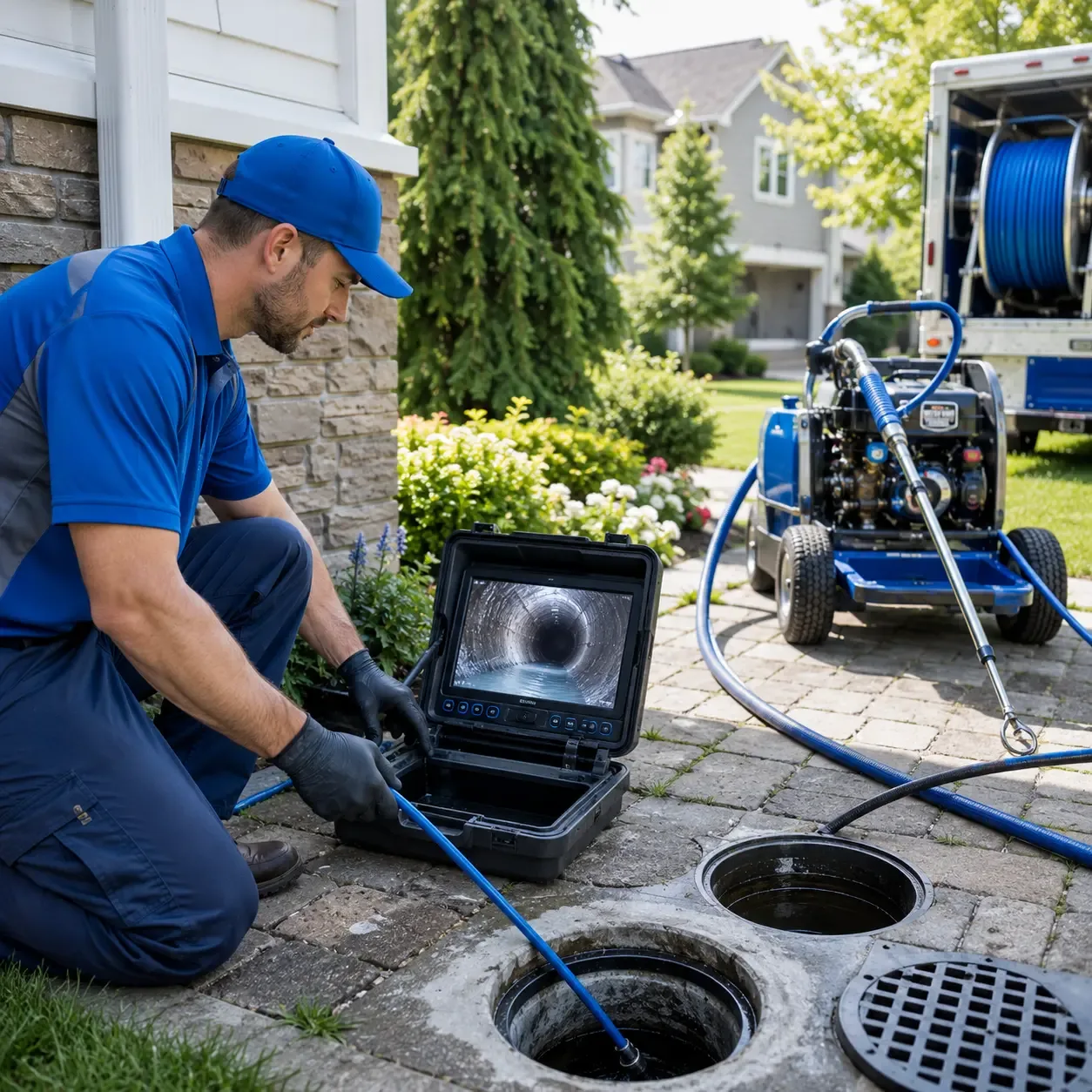 Outdoor drain cleaning professionals serving San Marcos, TX
